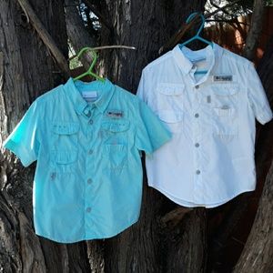 Lot of 2 Columbia dress ( fishing ) shirts 4T